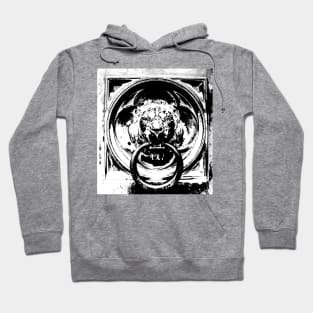 Black and White Lion Hoodie